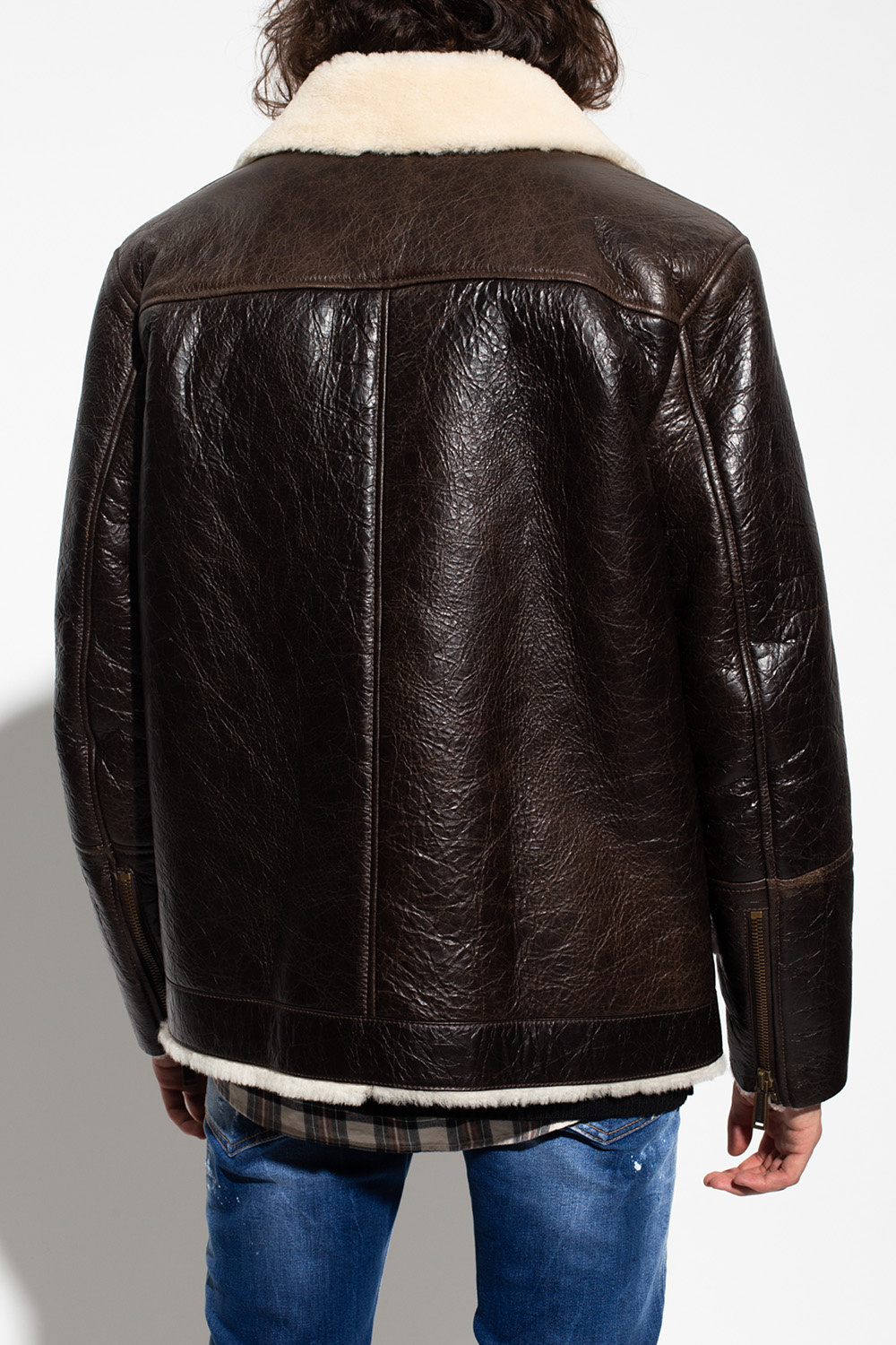 Dsquared2 sales shearling jacket